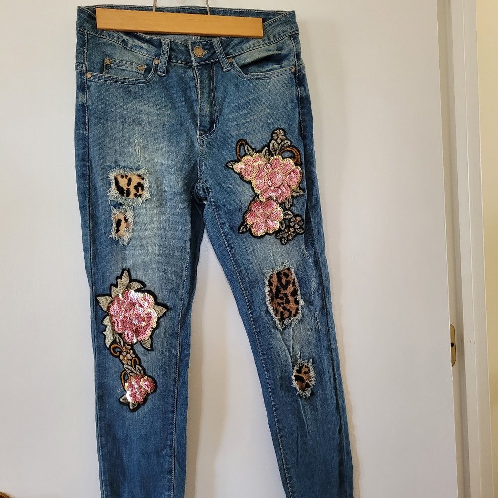 Venus Multi-Print Jeans